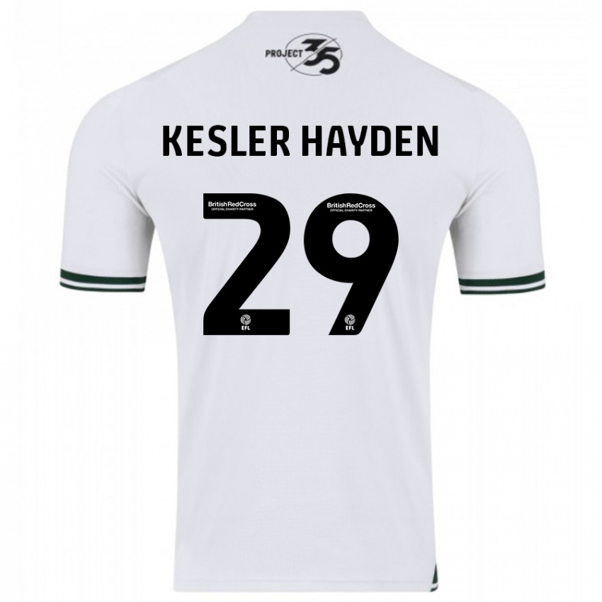 Kinderen Kaine Kesler-Hayden #29 Wit Uitshirt Uittenue 2023/24 T-Shirt België