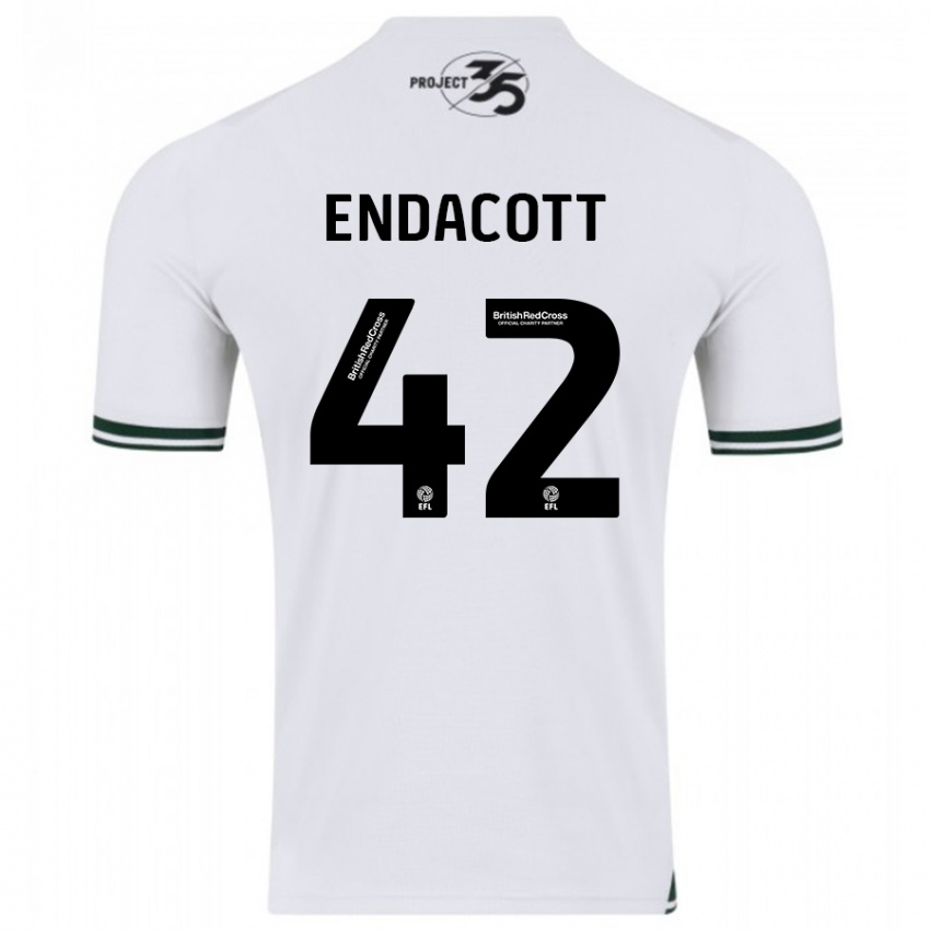 Kinderen Jack Endacott #42 Wit Uitshirt Uittenue 2023/24 T-Shirt België