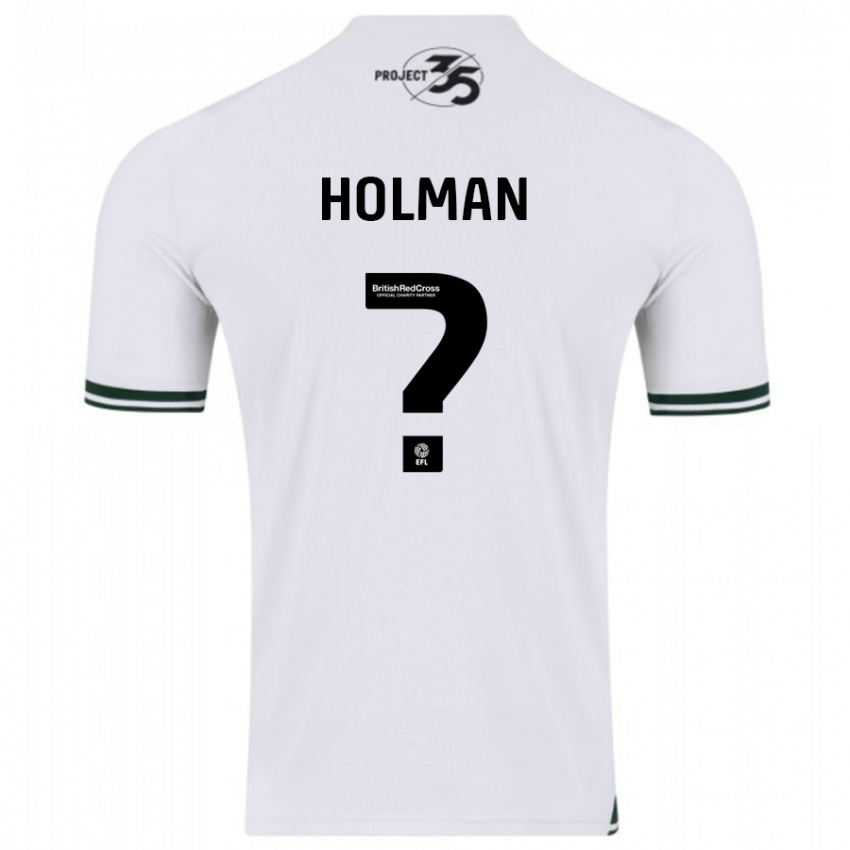 Kinderen Daniel Holman #0 Wit Uitshirt Uittenue 2023/24 T-Shirt België