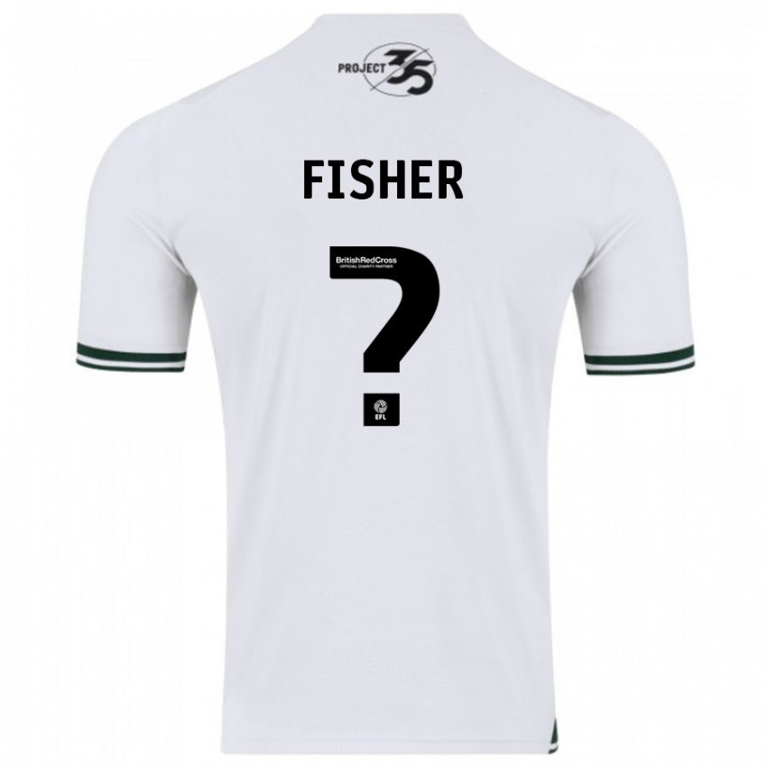 Kinderen Cole Fisher #0 Wit Uitshirt Uittenue 2023/24 T-Shirt België