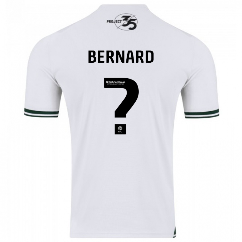 Kinderen Josh Bernard #0 Wit Uitshirt Uittenue 2023/24 T-Shirt België