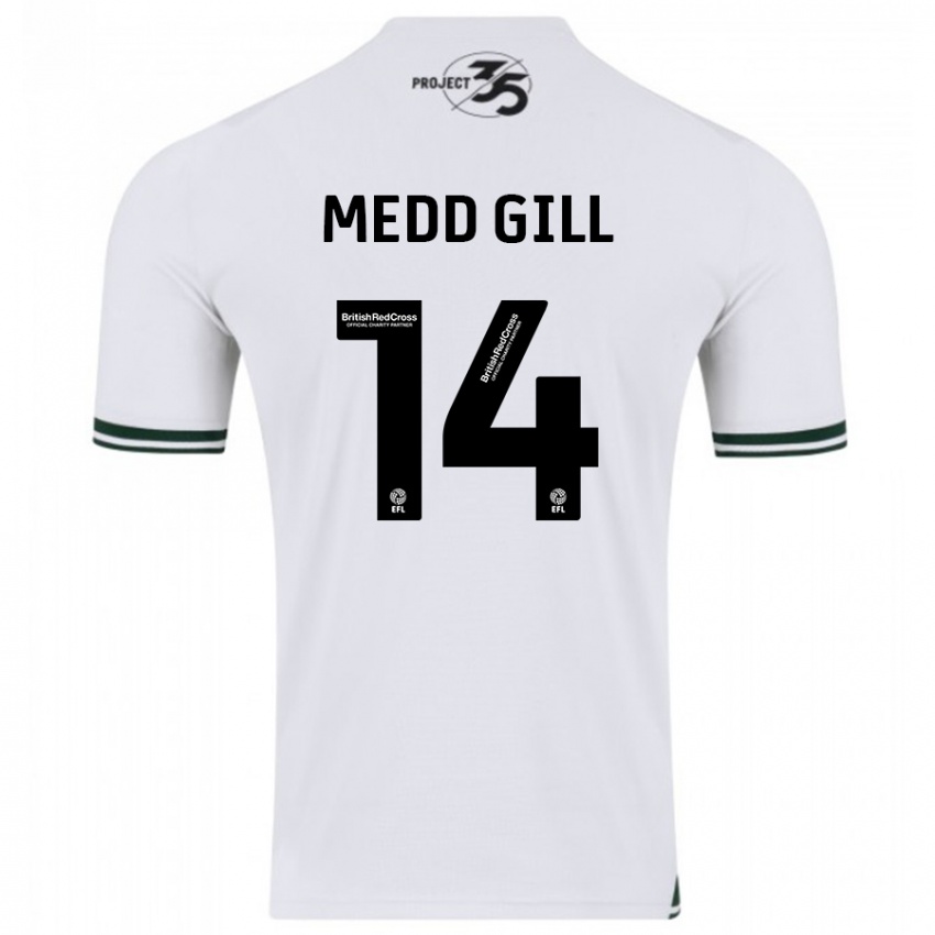 Kinderen Tamsin Medd-Gill #14 Wit Uitshirt Uittenue 2023/24 T-Shirt België