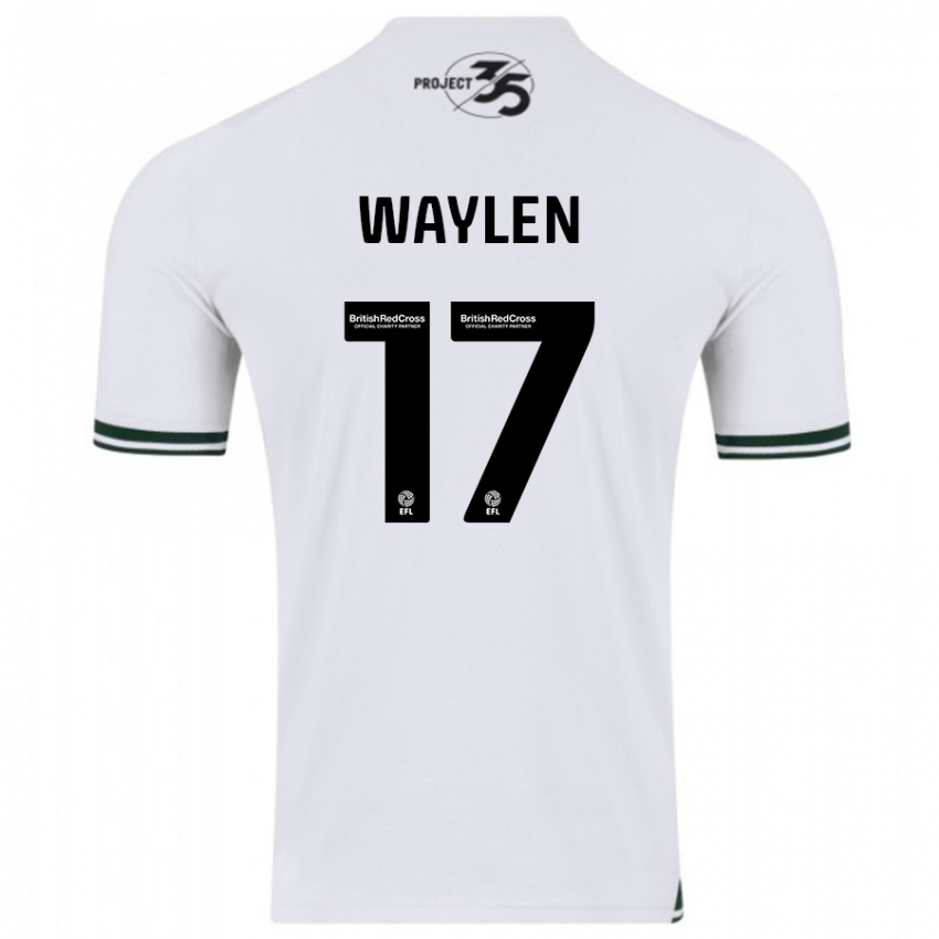 Kinderen Libby Waylen #17 Wit Uitshirt Uittenue 2023/24 T-Shirt België