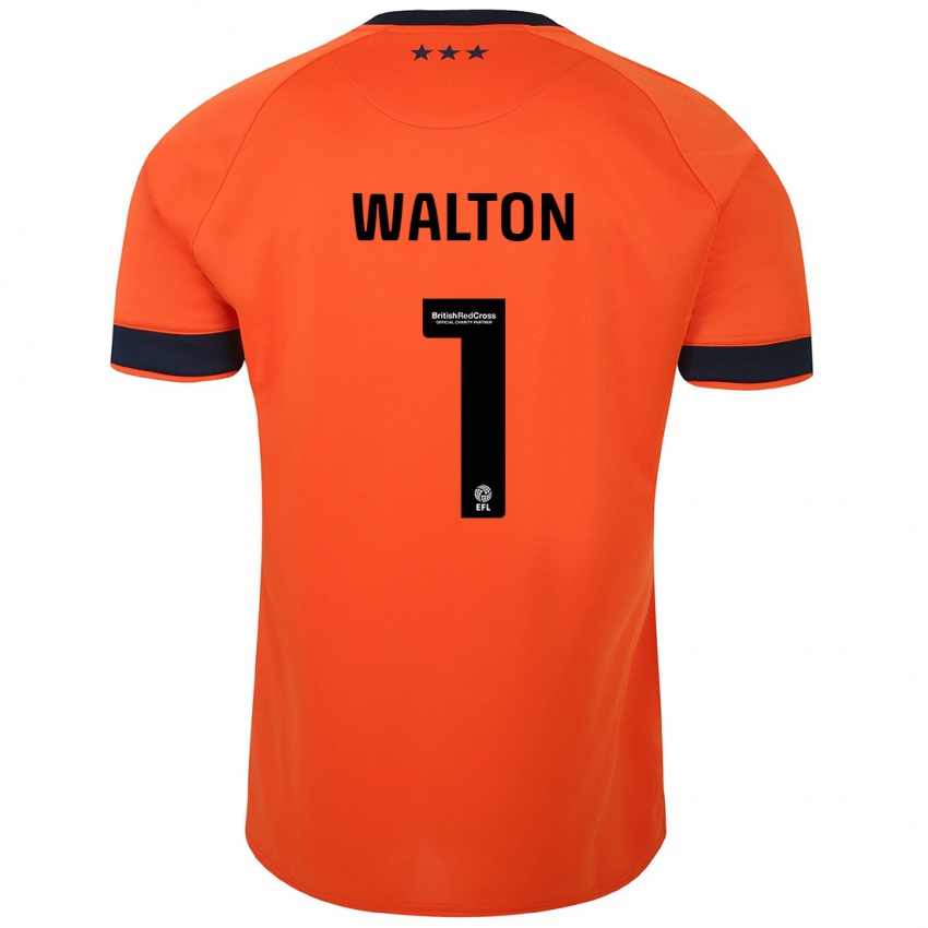 Kinderen Christian Walton #1 Oranje Uitshirt Uittenue 2023/24 T-Shirt België