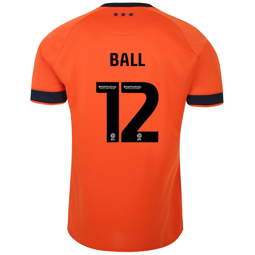 Kinderen Dominic Ball #12 Oranje Uitshirt Uittenue 2023/24 T-Shirt België