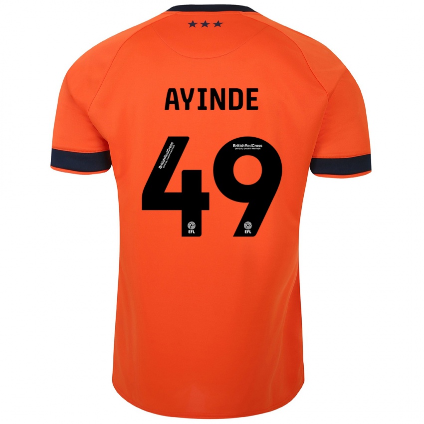 Kinderen Leon Ayinde #49 Oranje Uitshirt Uittenue 2023/24 T-Shirt België