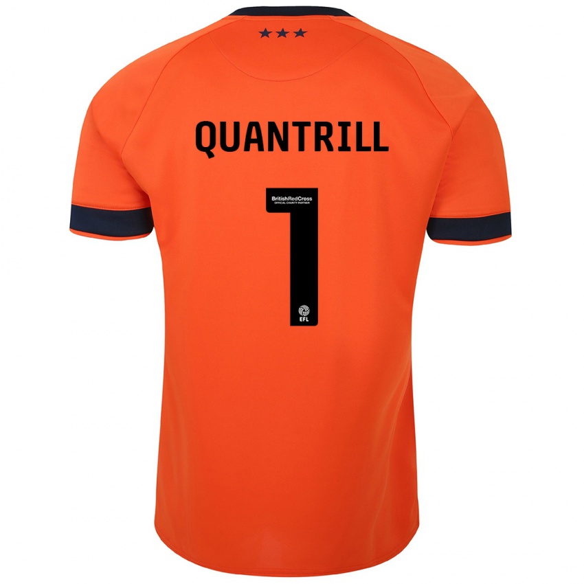 Kinderen Sarah Quantrill #1 Oranje Uitshirt Uittenue 2023/24 T-Shirt België