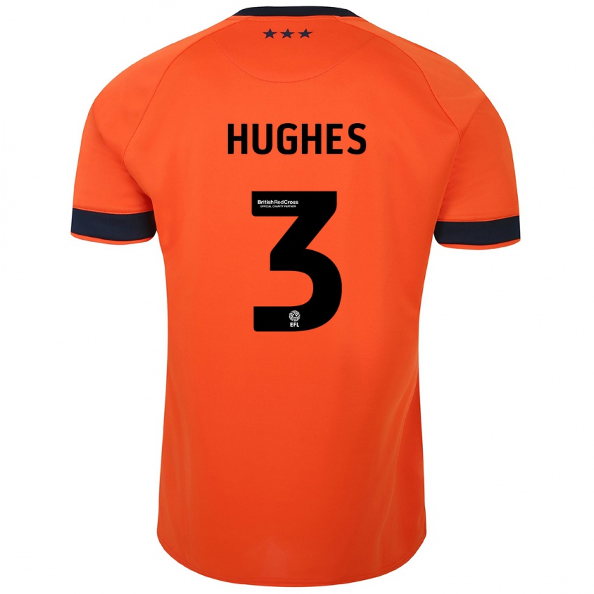 Kinderen Summer Hughes #3 Oranje Uitshirt Uittenue 2023/24 T-Shirt België