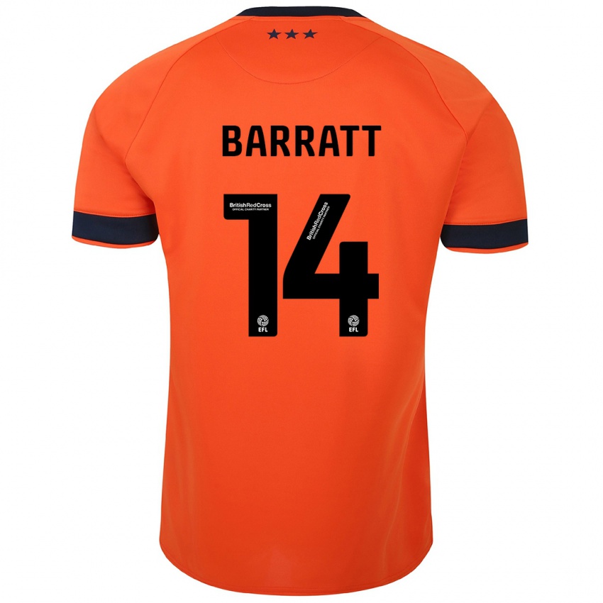 Kinderen Zoe Barratt #14 Oranje Uitshirt Uittenue 2023/24 T-Shirt België