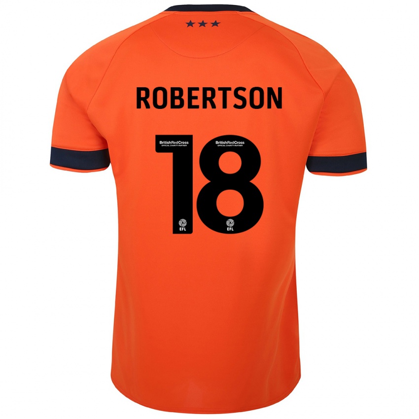 Kinderen Kyra Robertson #18 Oranje Uitshirt Uittenue 2023/24 T-Shirt België