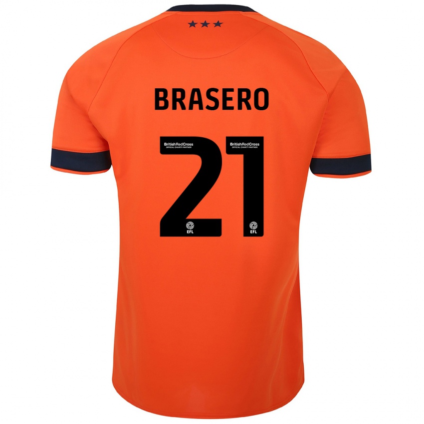 Kinderen Sarah Brasero-Carreira #21 Oranje Uitshirt Uittenue 2023/24 T-Shirt België