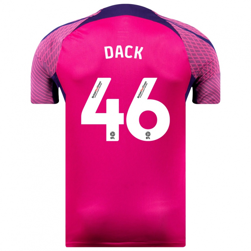 Kinderen Bradley Dack #46 Paars Uitshirt Uittenue 2023/24 T-Shirt België