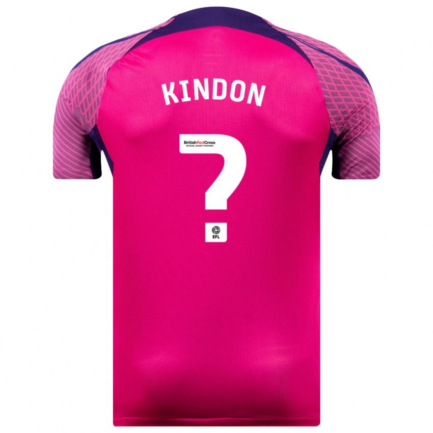 Kinderen Ben Kindon #0 Paars Uitshirt Uittenue 2023/24 T-Shirt België