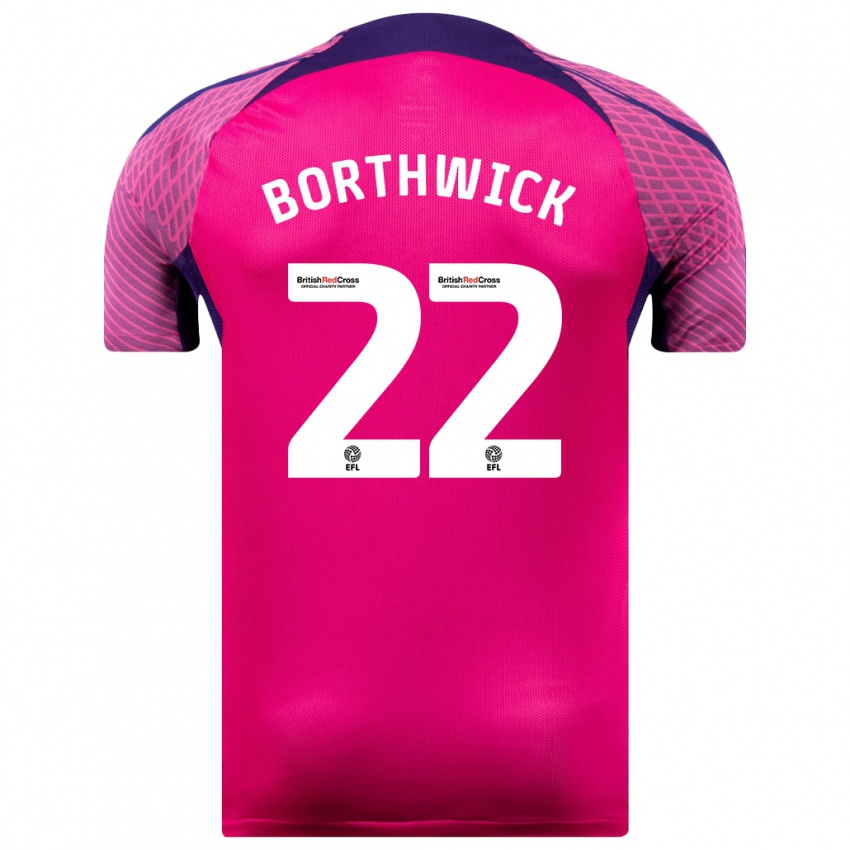 Kinderen Megan Borthwick #22 Paars Uitshirt Uittenue 2023/24 T-Shirt België