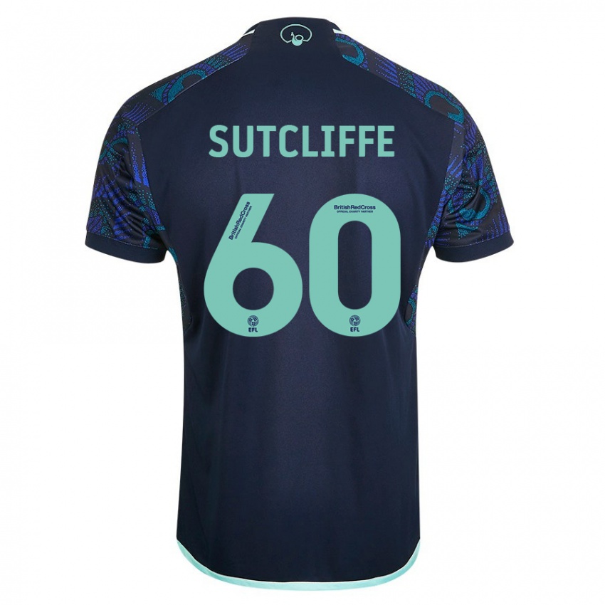 Kinder Harvey Sutcliffe #60 Blau Auswärtstrikot Trikot 2023/24 T-Shirt Belgien