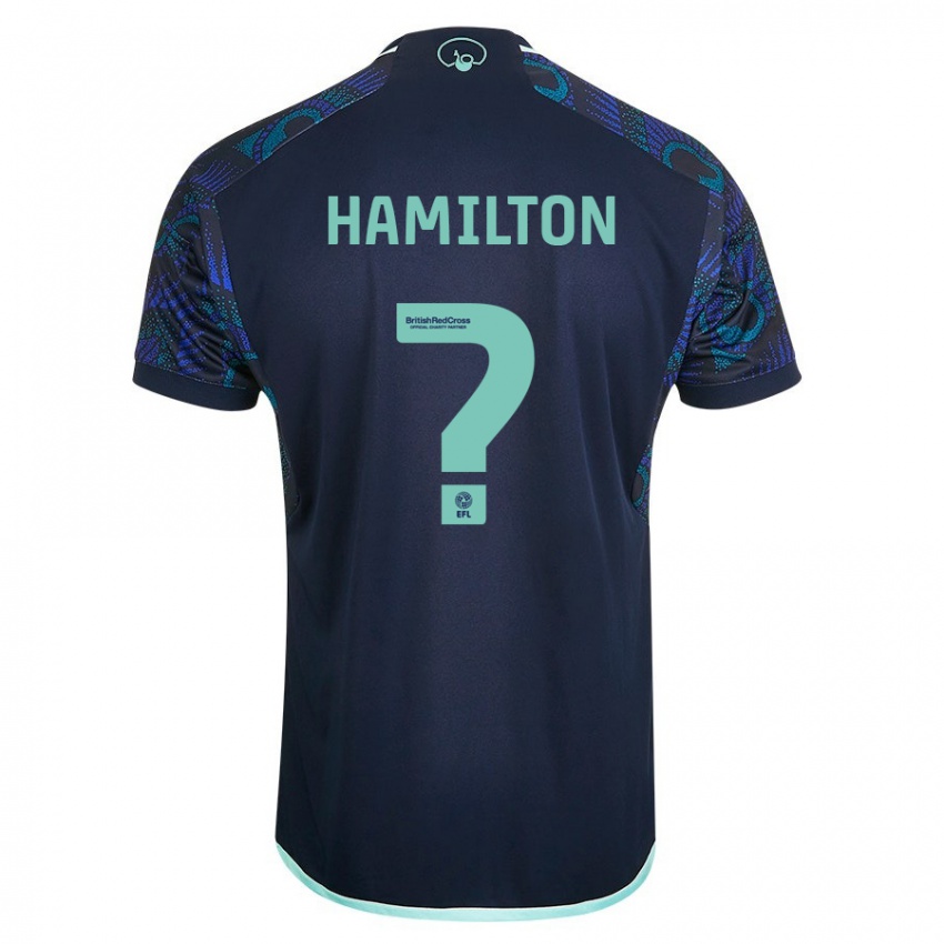 Kinder Joshua Hamilton #0 Blau Auswärtstrikot Trikot 2023/24 T-Shirt Belgien