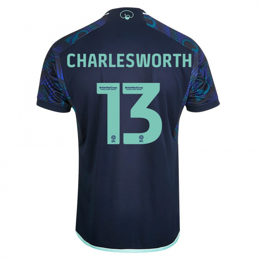 Enfant Maillot Millie Robshaw-Charlesworth #13 Bleu Tenues Extérieur 2023/24 T-Shirt Belgique