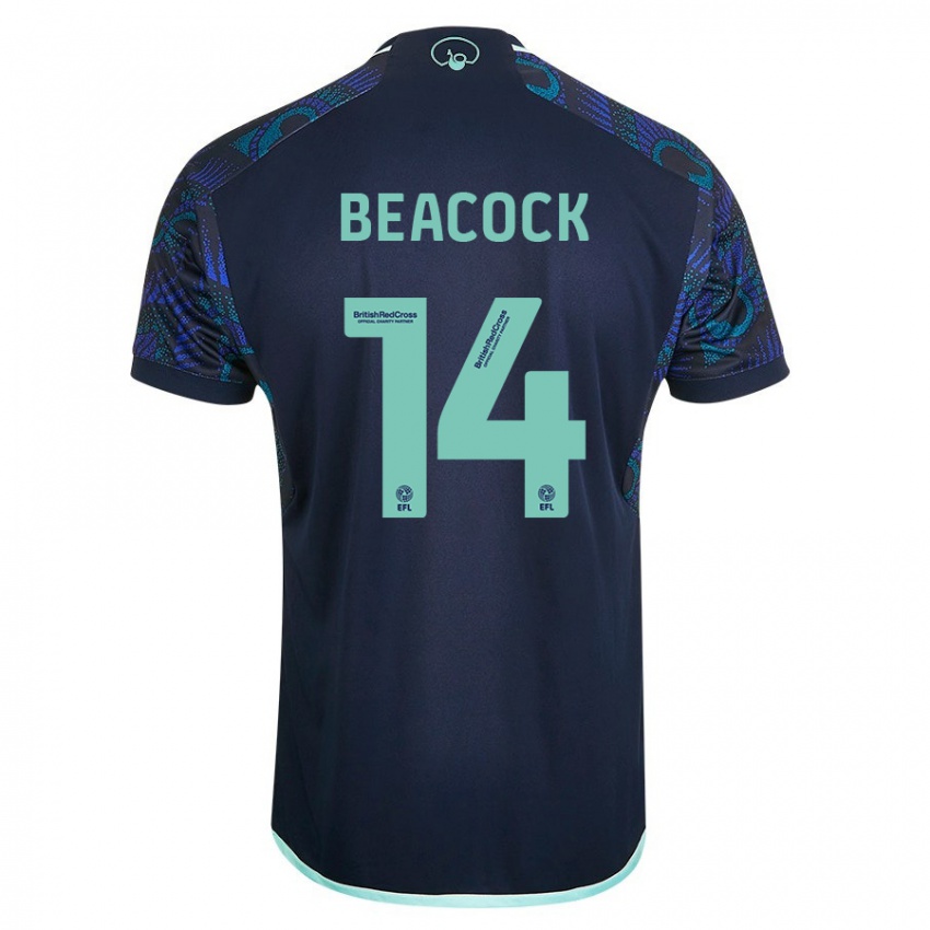 Enfant Maillot Molly Beacock #14 Bleu Tenues Extérieur 2023/24 T-Shirt Belgique