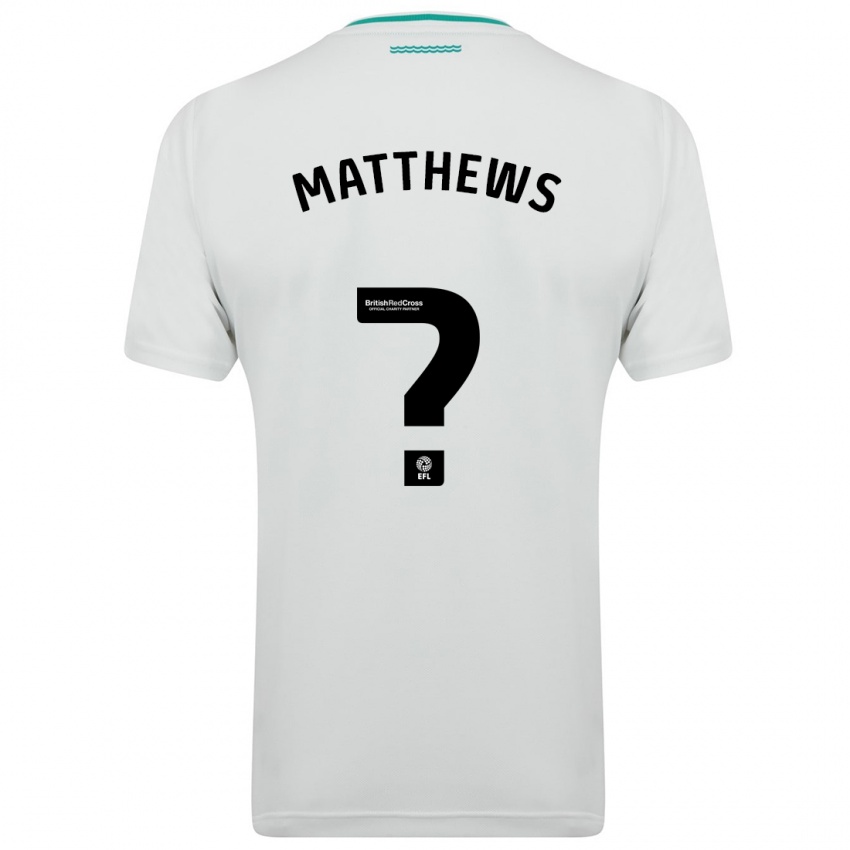 Kinderen Abdulhalim Okonola-Matthews #0 Wit Uitshirt Uittenue 2023/24 T-Shirt België