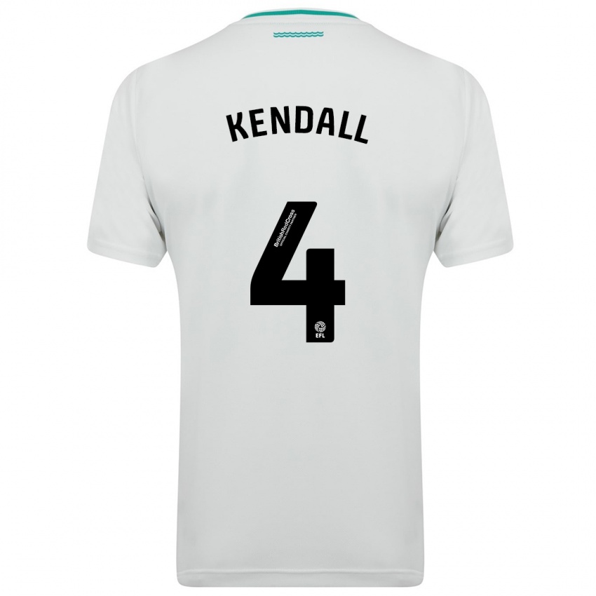 Kinderen Lucia Kendall #4 Wit Uitshirt Uittenue 2023/24 T-Shirt België