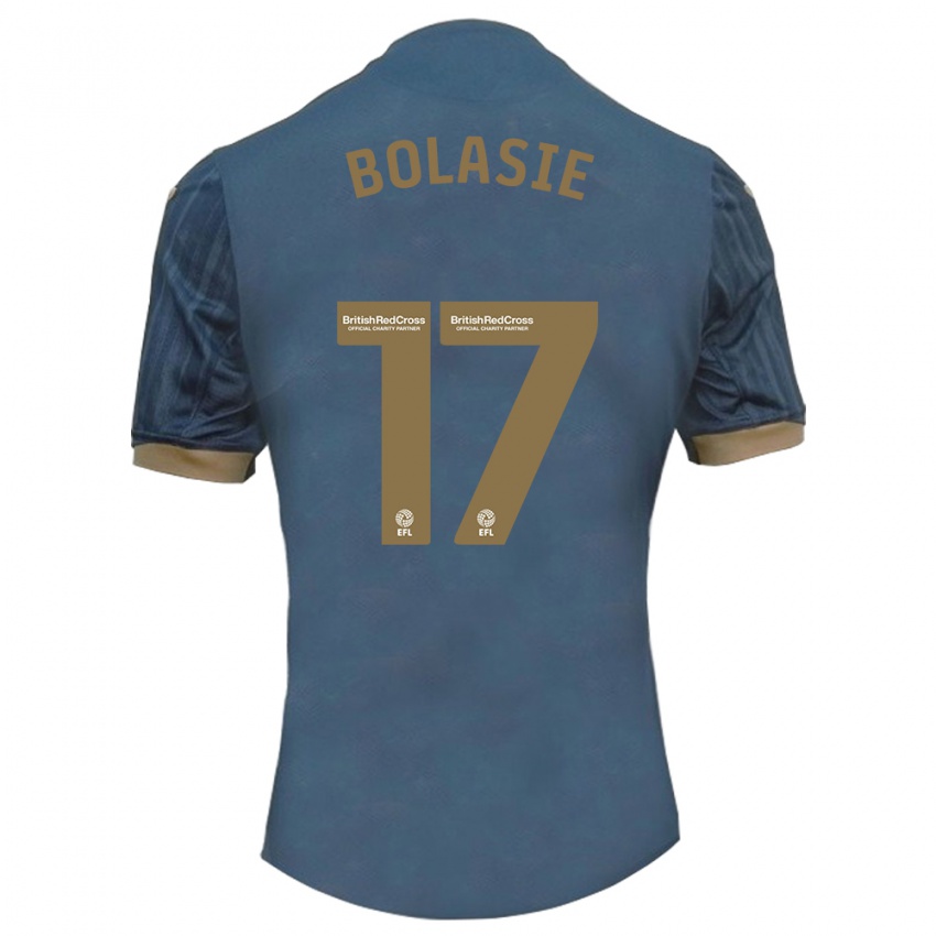 Kinderen Yannick Bolasie #17 Donkerblauw Uitshirt Uittenue 2023/24 T-Shirt België