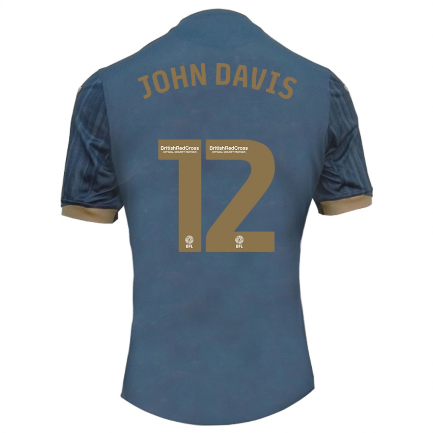 Kinderen Stacey John-Davis #12 Donkerblauw Uitshirt Uittenue 2023/24 T-Shirt België