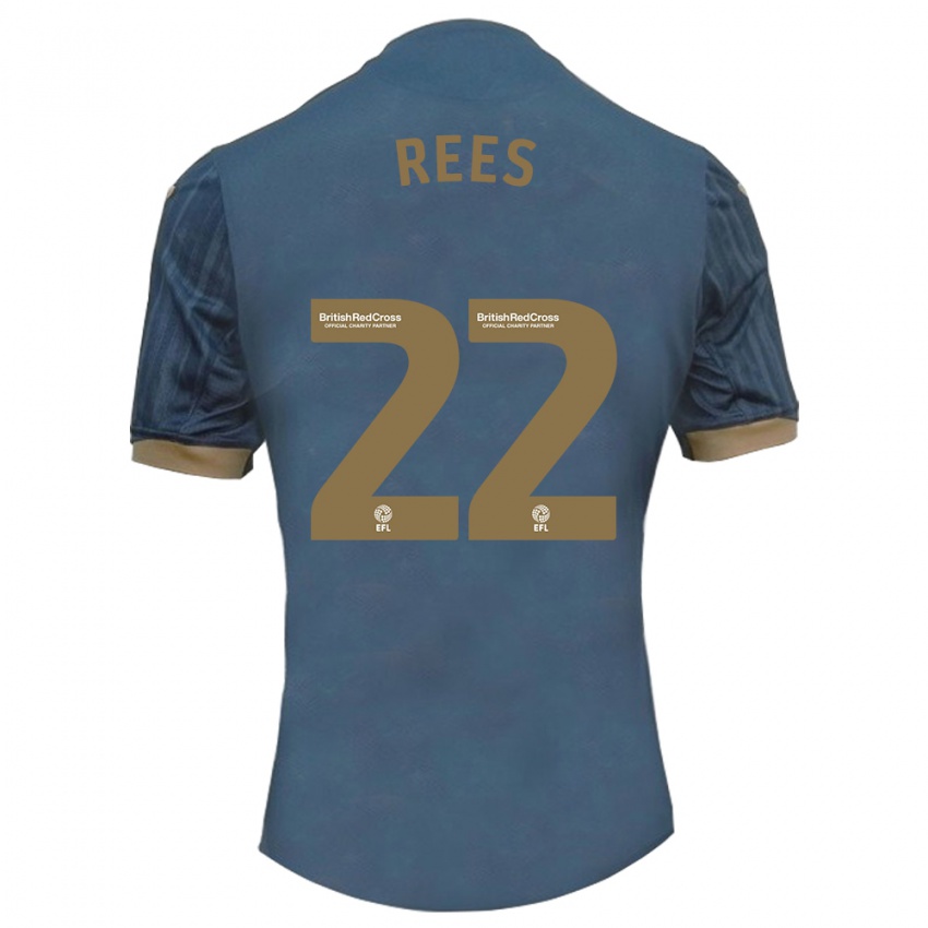 Kinderen Nia Rees #22 Donkerblauw Uitshirt Uittenue 2023/24 T-Shirt België