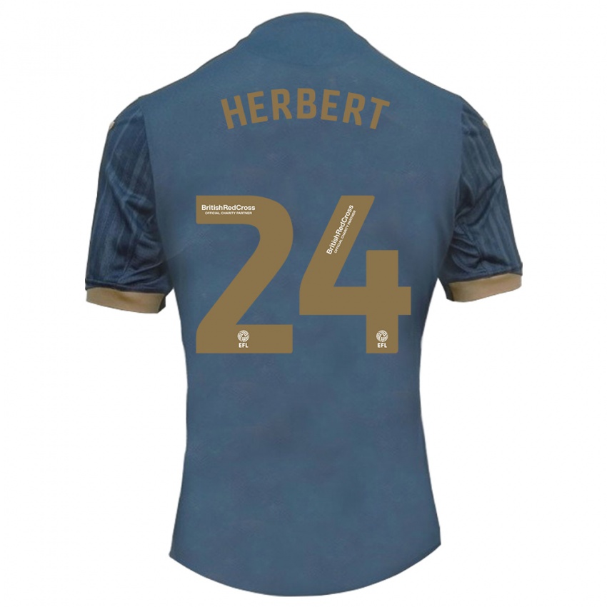 Kinderen Chelsea Herbert #24 Donkerblauw Uitshirt Uittenue 2023/24 T-Shirt België