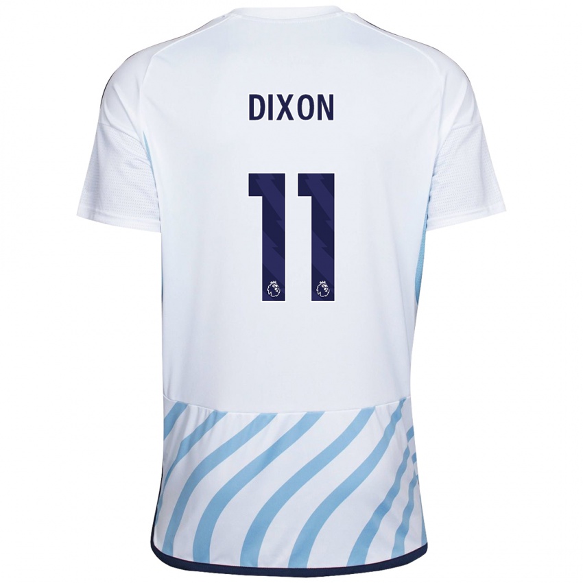 Kinderen Chloe Dixon #11 Wit Blauw Uitshirt Uittenue 2023/24 T-Shirt België