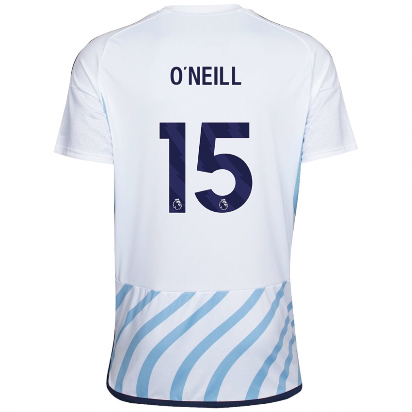 Kinderen Laura-Jayne O'neill #15 Wit Blauw Uitshirt Uittenue 2023/24 T-Shirt België