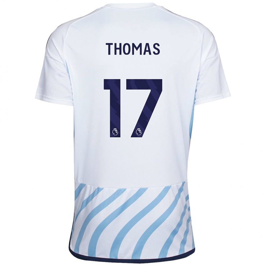 Kinderen Freya Thomas #17 Wit Blauw Uitshirt Uittenue 2023/24 T-Shirt België