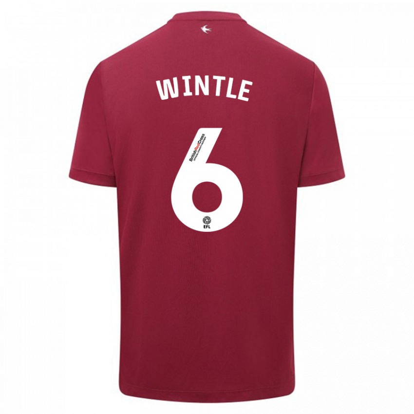 Kinderen Ryan Wintle #6 Rood Uitshirt Uittenue 2023/24 T-Shirt België