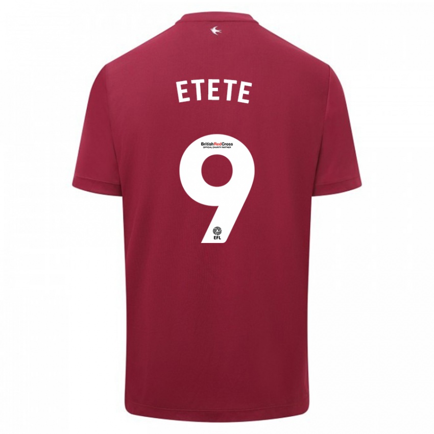 Kinderen Kion Etete #9 Rood Uitshirt Uittenue 2023/24 T-Shirt België