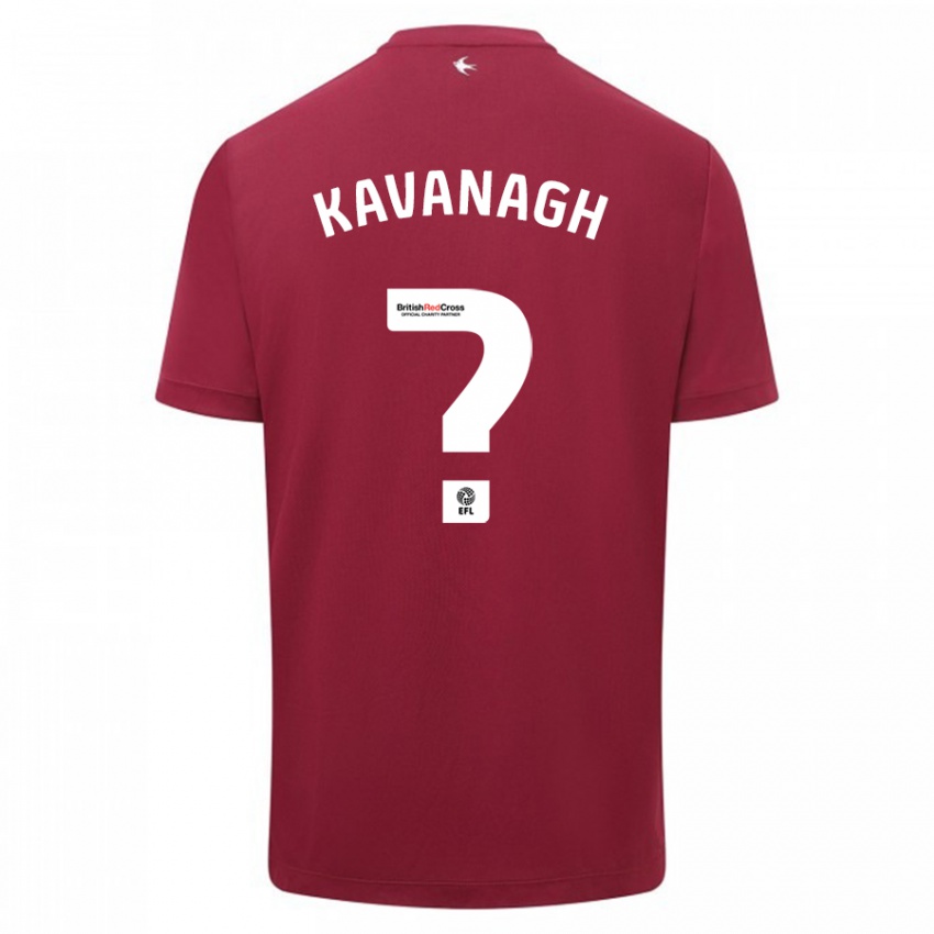 Kinderen Ryan Kavanagh #0 Rood Uitshirt Uittenue 2023/24 T-Shirt België