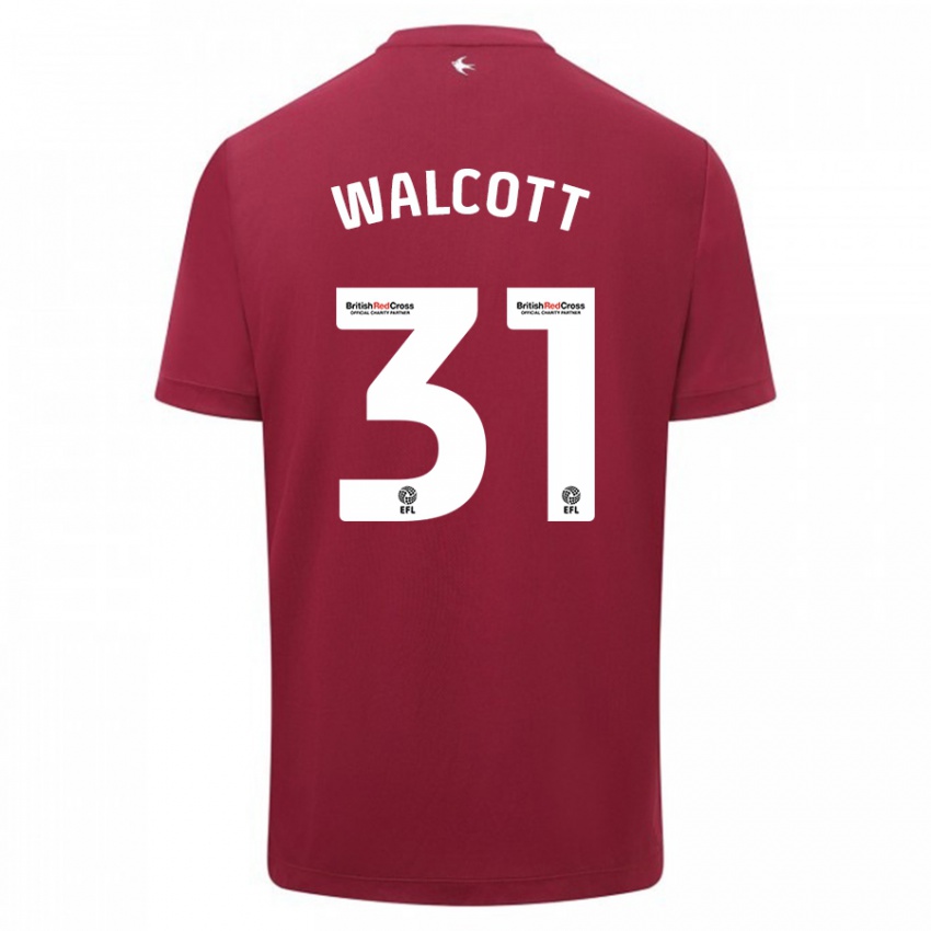 Kinderen Malachi Fagan Walcott #31 Rood Uitshirt Uittenue 2023/24 T-Shirt België