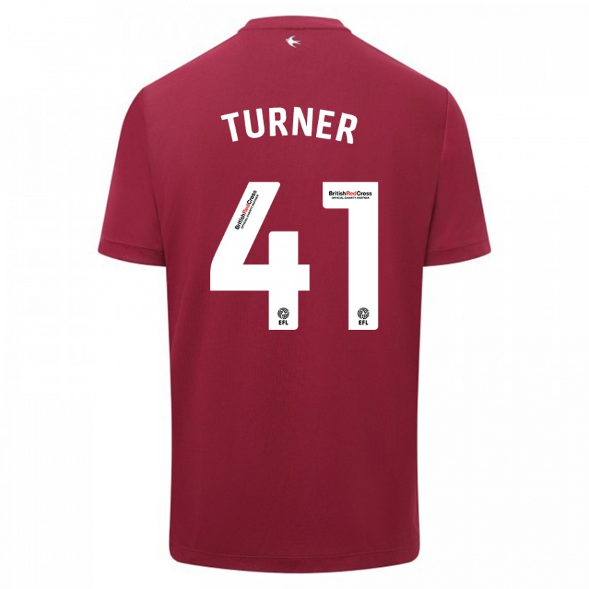 Kinderen Matthew Turner #41 Rood Uitshirt Uittenue 2023/24 T-Shirt België