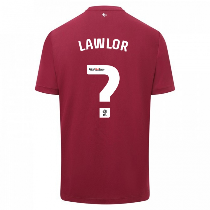 Kinderen Dylan Lawlor #0 Rood Uitshirt Uittenue 2023/24 T-Shirt België