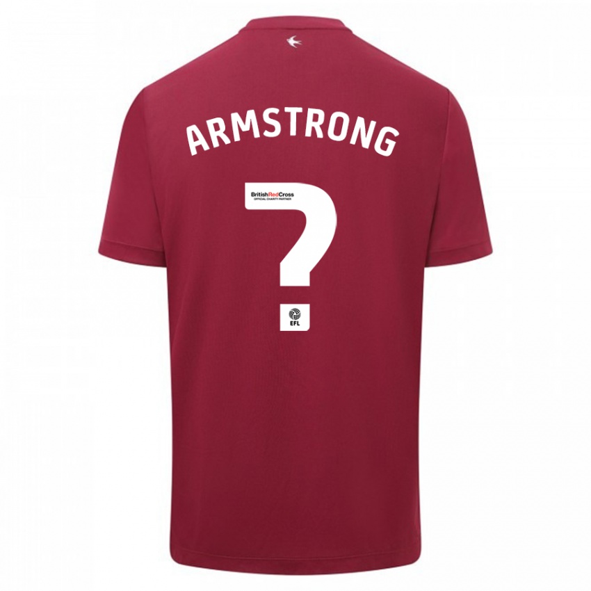 Kinderen Luke Armstrong #0 Rood Uitshirt Uittenue 2023/24 T-Shirt België