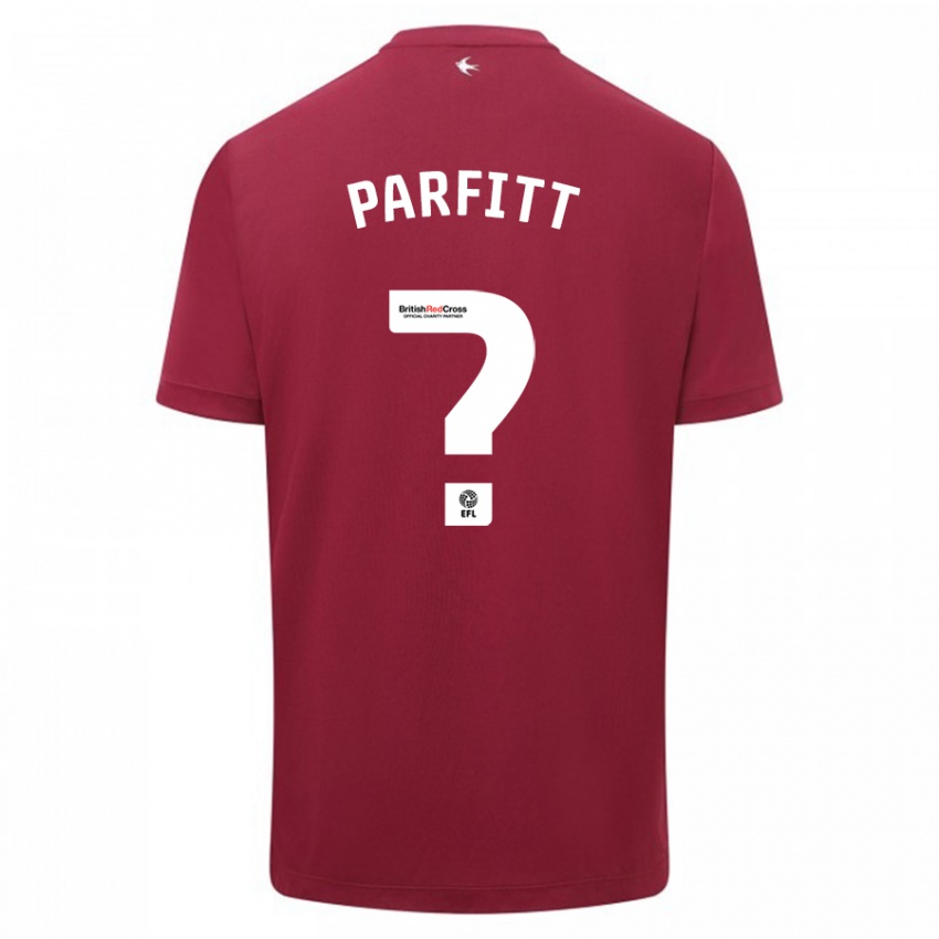 Kinderen T-Jay Parfitt #0 Rood Uitshirt Uittenue 2023/24 T-Shirt België