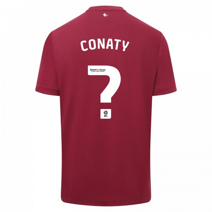 Kinderen Keano Conaty #0 Rood Uitshirt Uittenue 2023/24 T-Shirt België