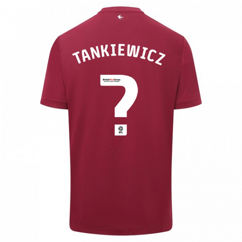 Kinderen Rob Tankiewicz #0 Rood Uitshirt Uittenue 2023/24 T-Shirt België