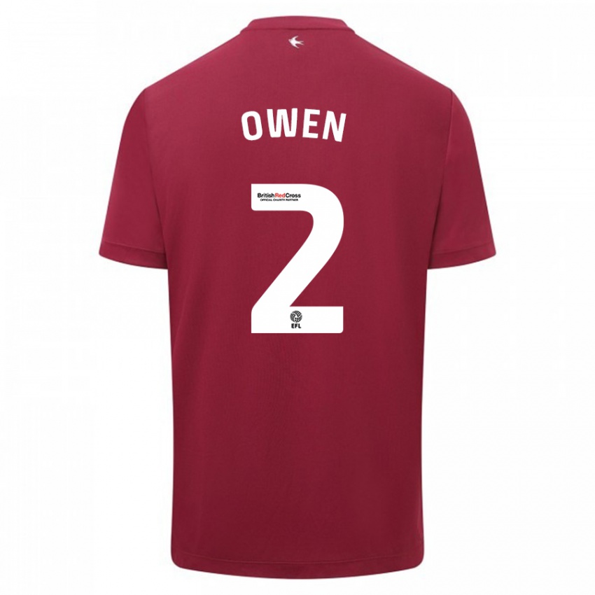 Kinderen Lisa Owen #2 Rood Uitshirt Uittenue 2023/24 T-Shirt België