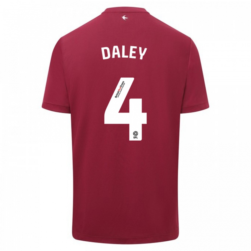 Kinderen Hannah Daley #4 Rood Uitshirt Uittenue 2023/24 T-Shirt België