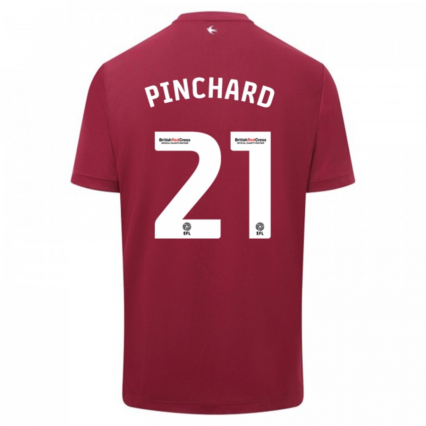 Kinderen Cerys Pinchard #21 Rood Uitshirt Uittenue 2023/24 T-Shirt België