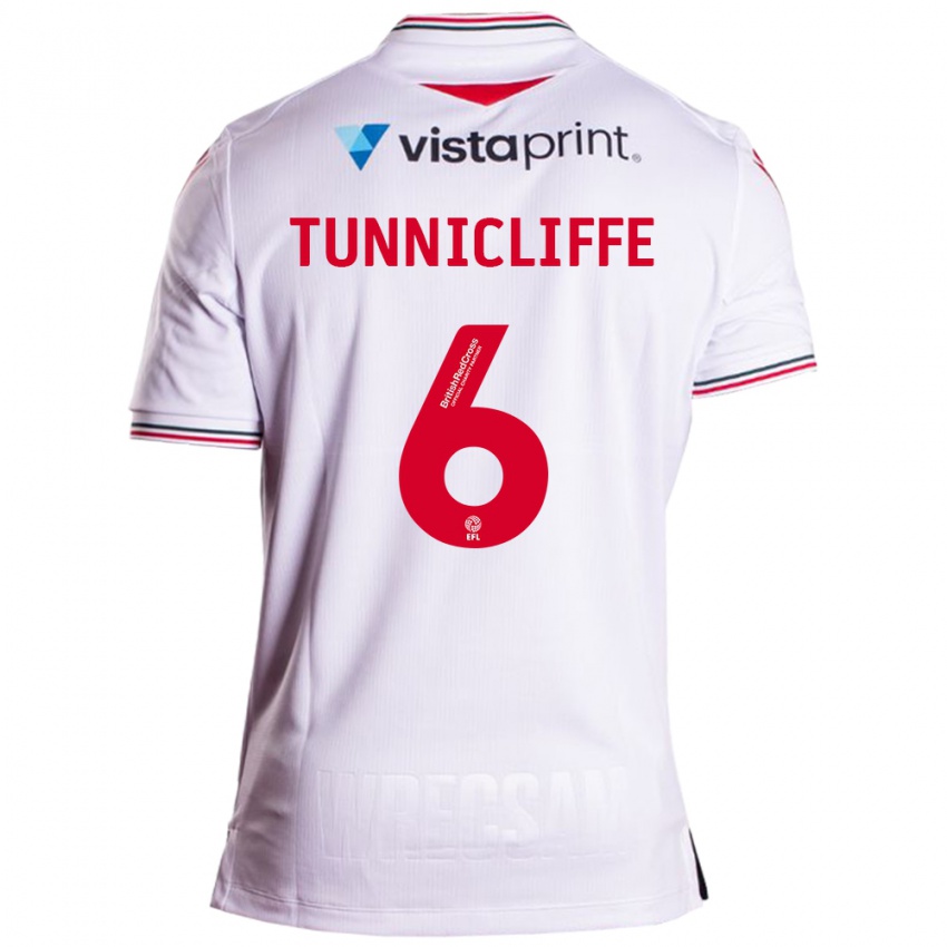 Kinderen Jordan Tunnicliffe #6 Wit Uitshirt Uittenue 2023/24 T-Shirt België