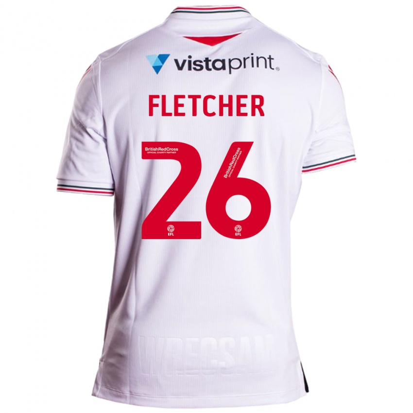 Kinderen Steven Fletcher #26 Wit Uitshirt Uittenue 2023/24 T-Shirt België