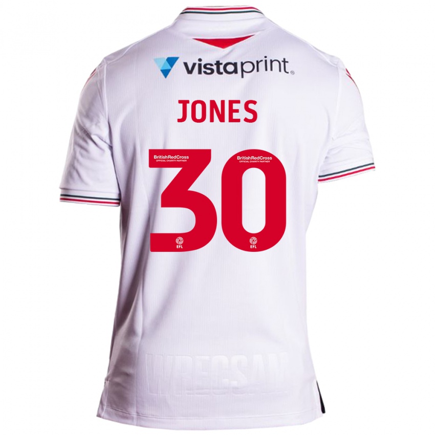 Kinderen James Jones #30 Wit Uitshirt Uittenue 2023/24 T-Shirt België