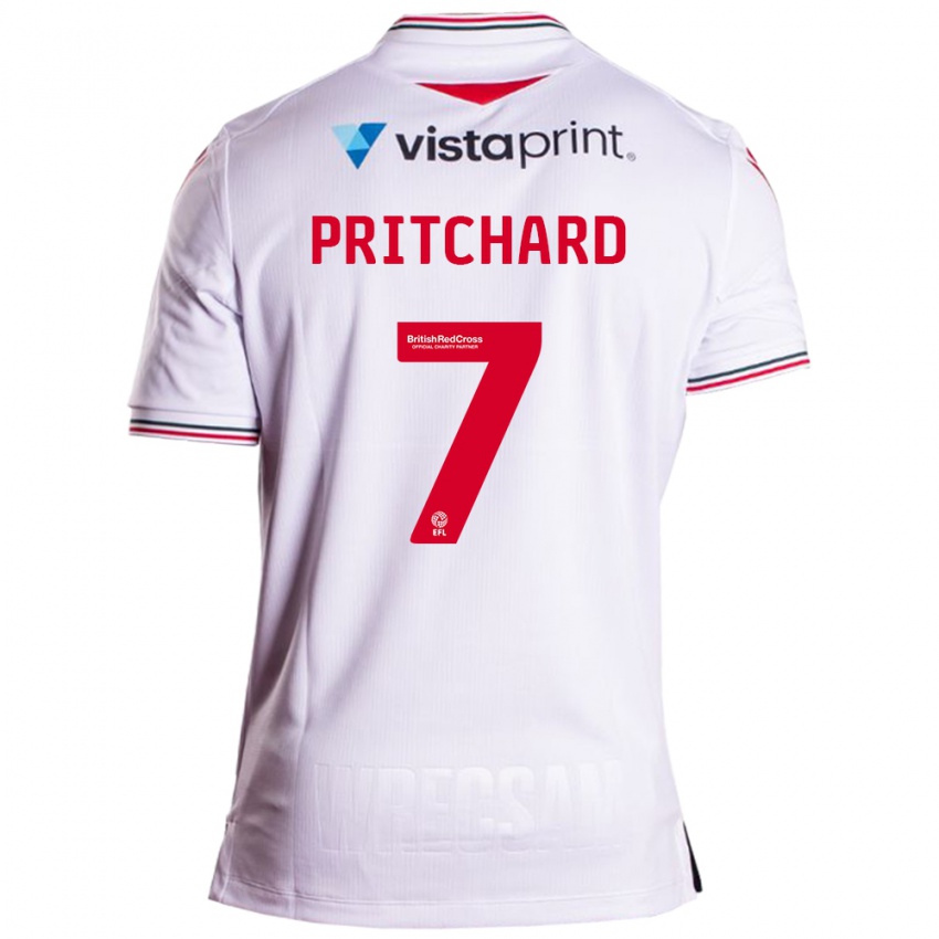 Kinderen Rebecca Pritchard #7 Wit Uitshirt Uittenue 2023/24 T-Shirt België