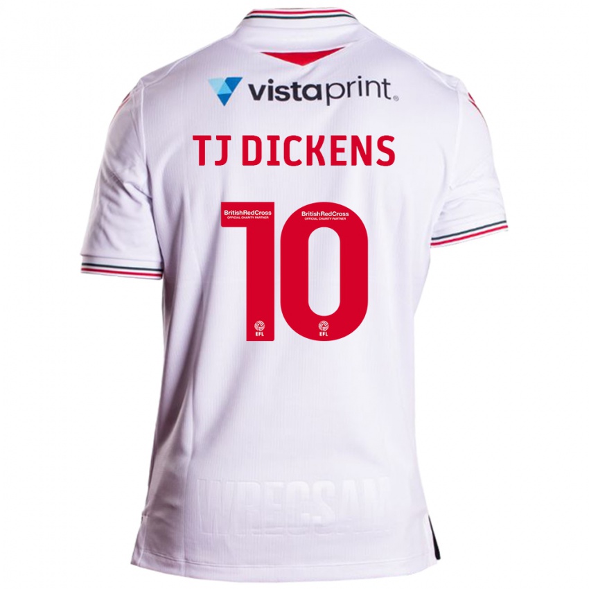 Kinderen Tonicha Tj Dickens #10 Wit Uitshirt Uittenue 2023/24 T-Shirt België