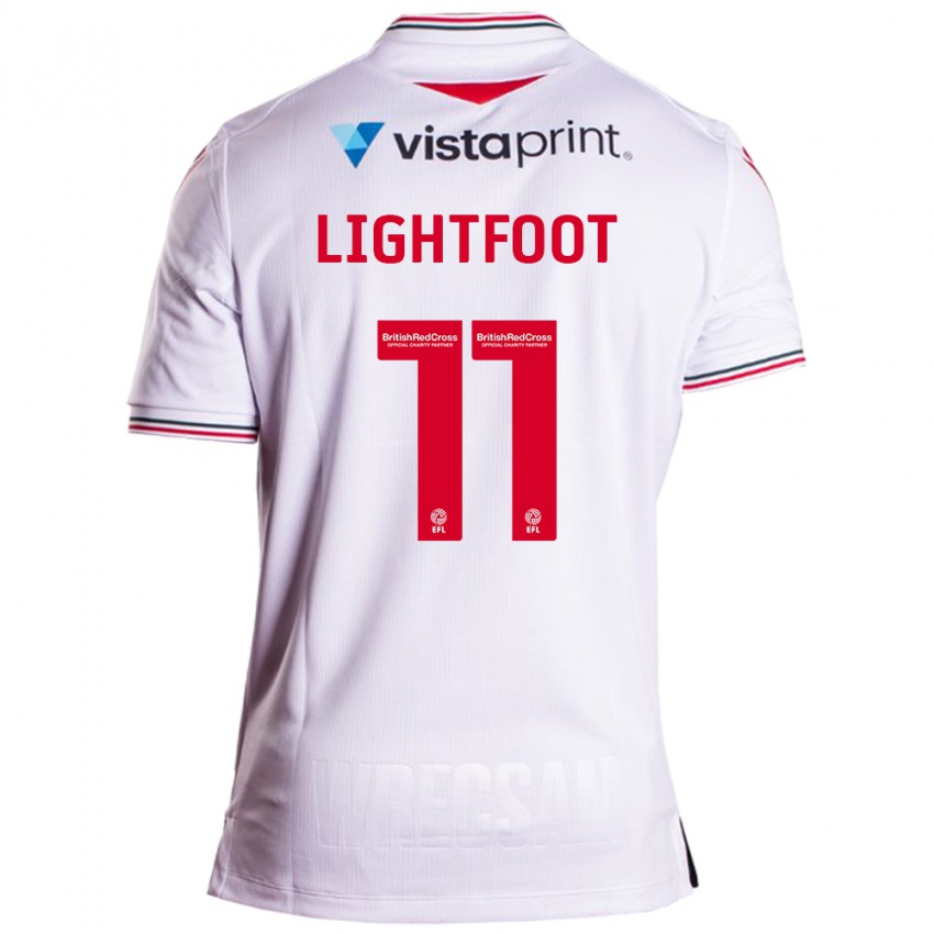 Kinderen Amber Lightfoot #11 Wit Uitshirt Uittenue 2023/24 T-Shirt België